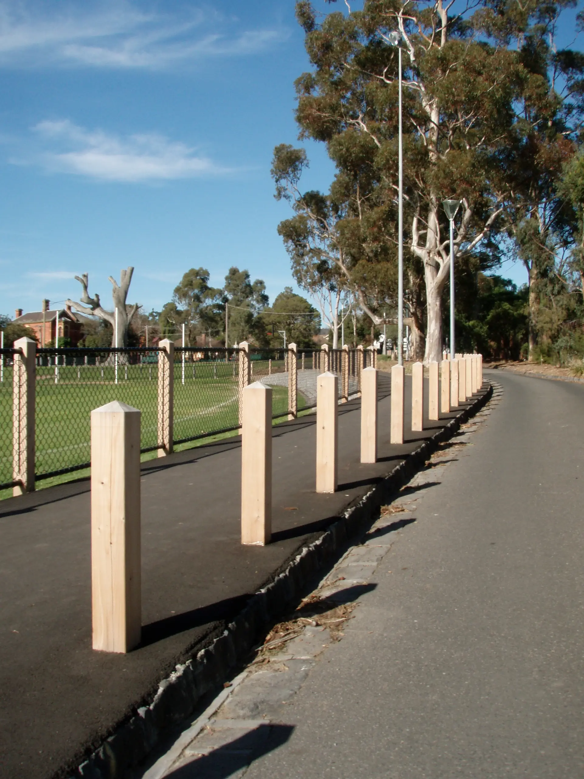 barlings woodwork customised bollard timber victoria