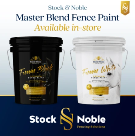 Stock noble master blend fence paint